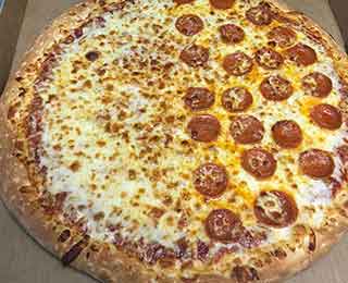 half pepperoni pizza